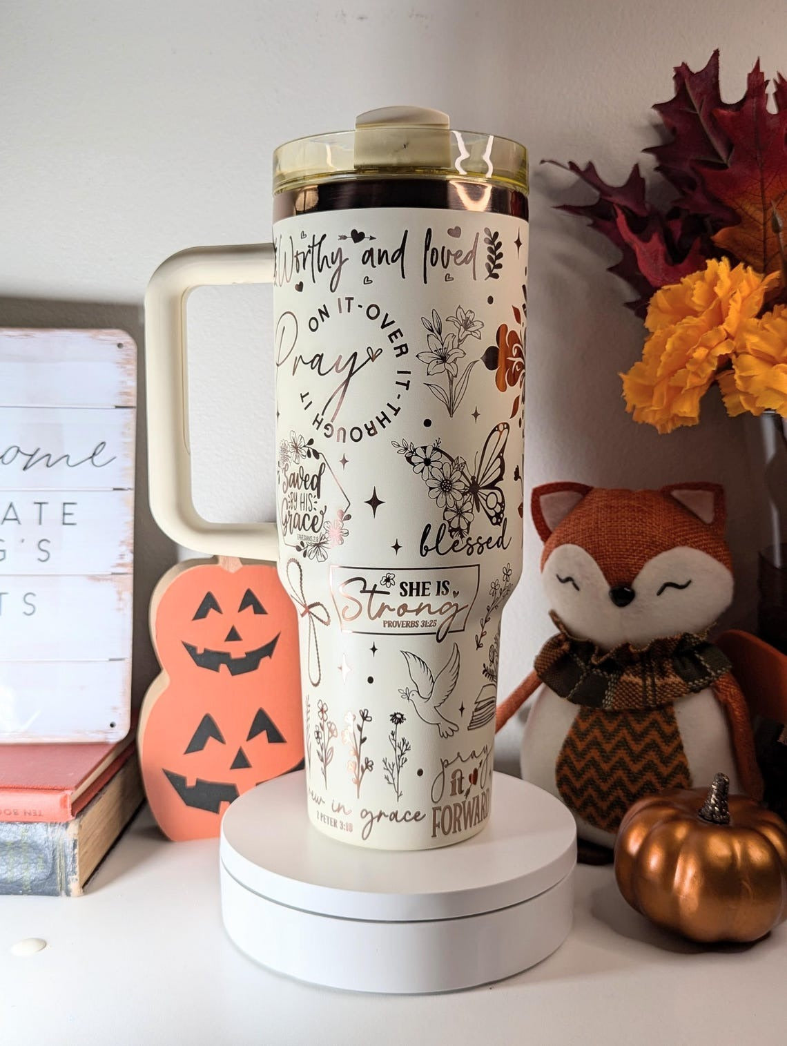 Christian Faith Jesus Tumbler 30oz/40oz, Be The Light Tumbler With Handle, Gift Tumbler, LAF02
